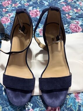 Johnston Murphy Womens Deena Ankle Strap Sandal Navy Size 6M